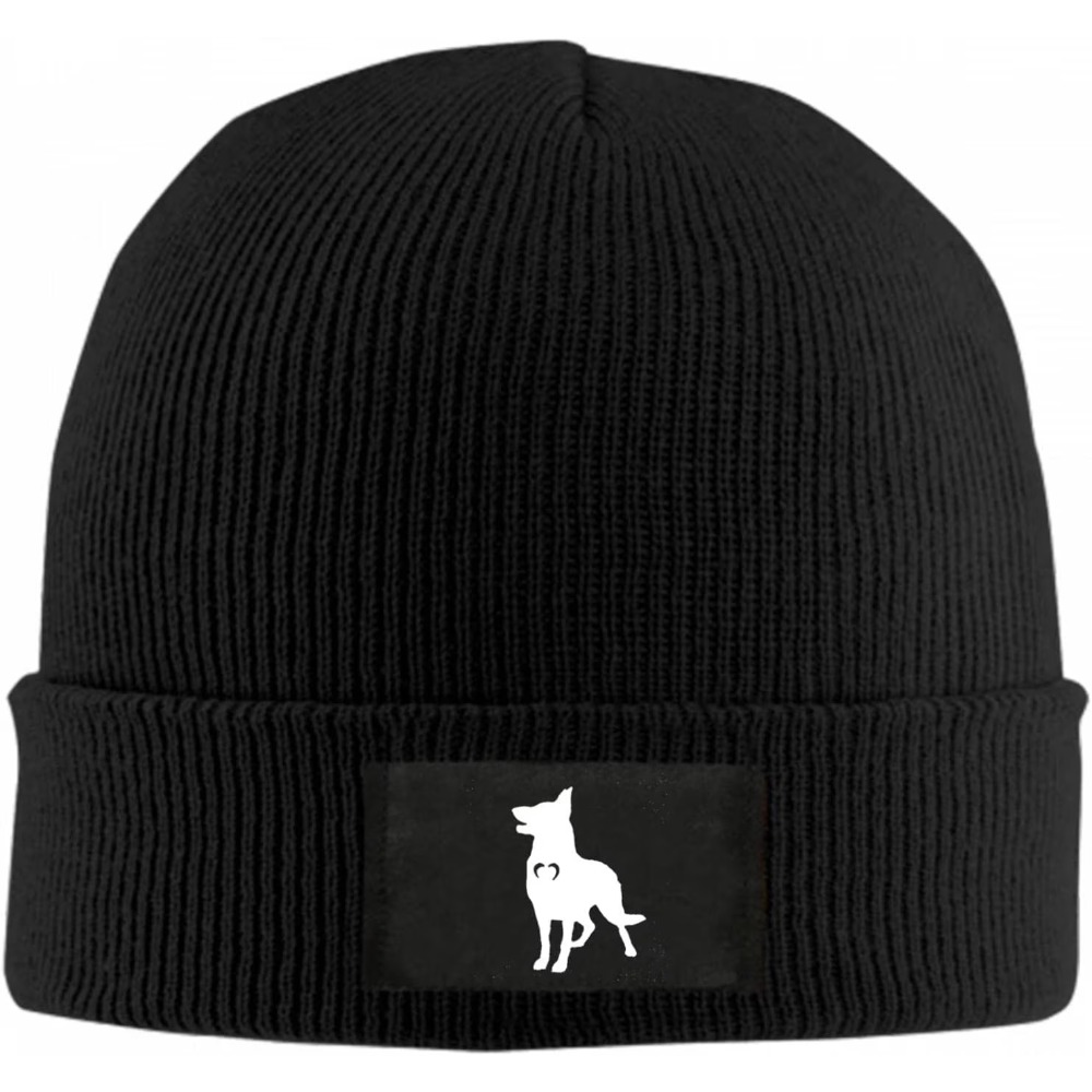 Beanie Cuffed Knit - Topi Beanie German Shepherd dengan Hiasan