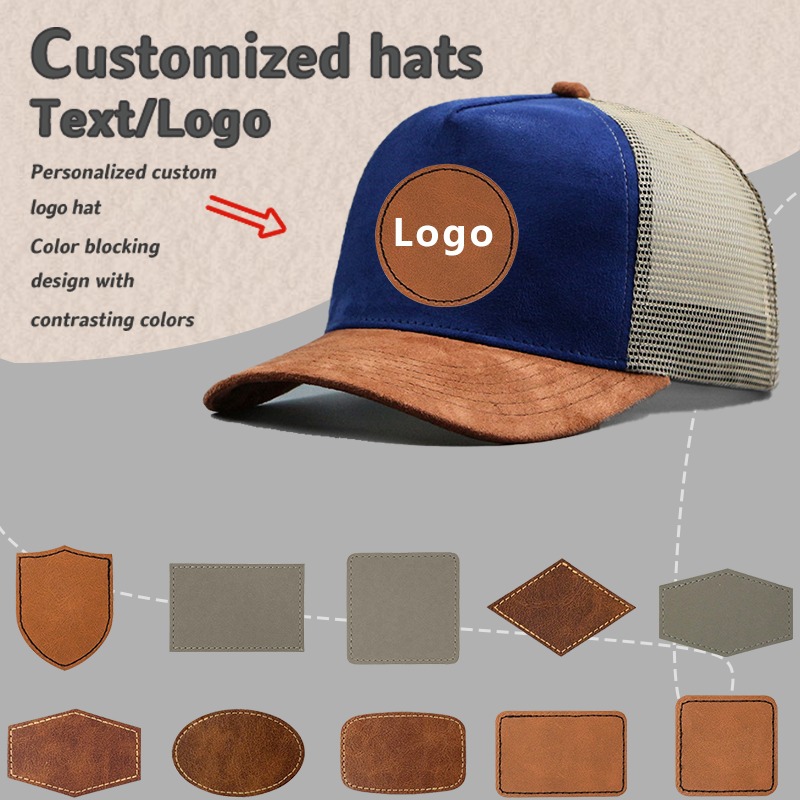 Label Kulit Logo Kustom Topi B - Baseball Cap Structured ulasan dan harga