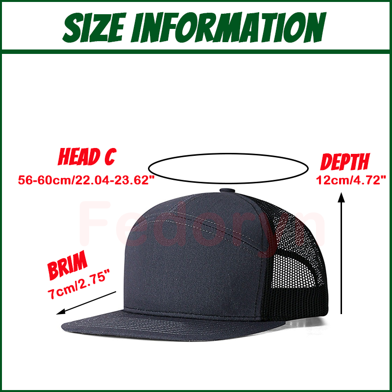 Fedoryn Logo Bordir Kustom Top - Trucker Cap Mesh ulasan dan harga