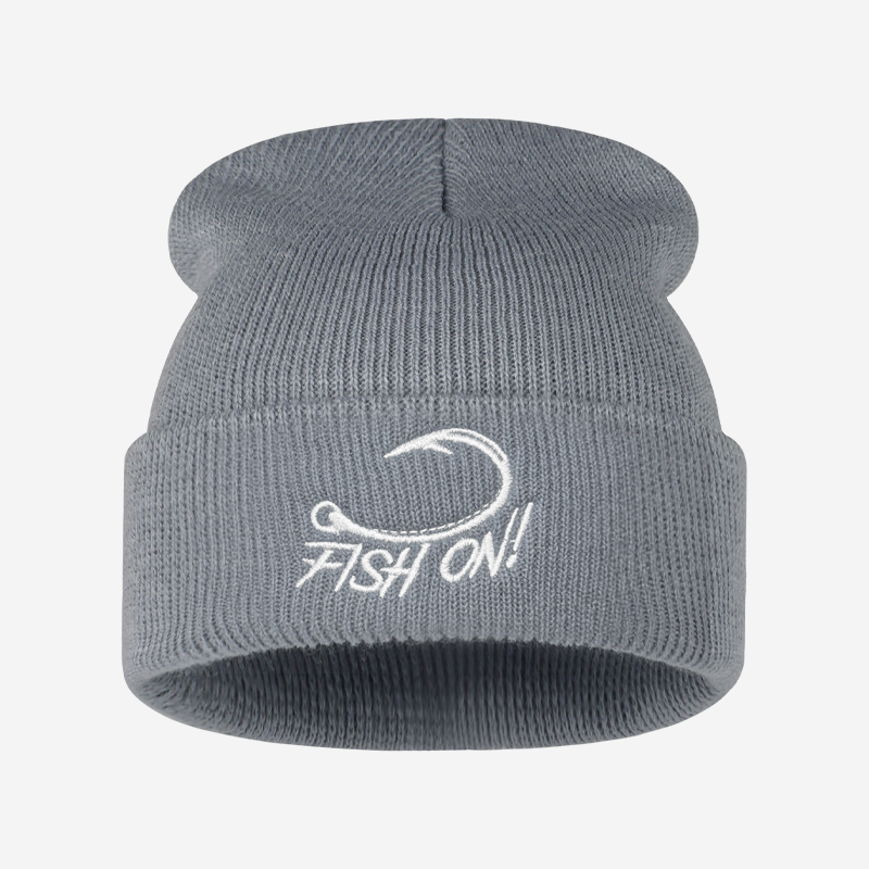 Topi Beanie Bordir Ikan Angler - Beanie Cuffed Knit ulasan dan harga